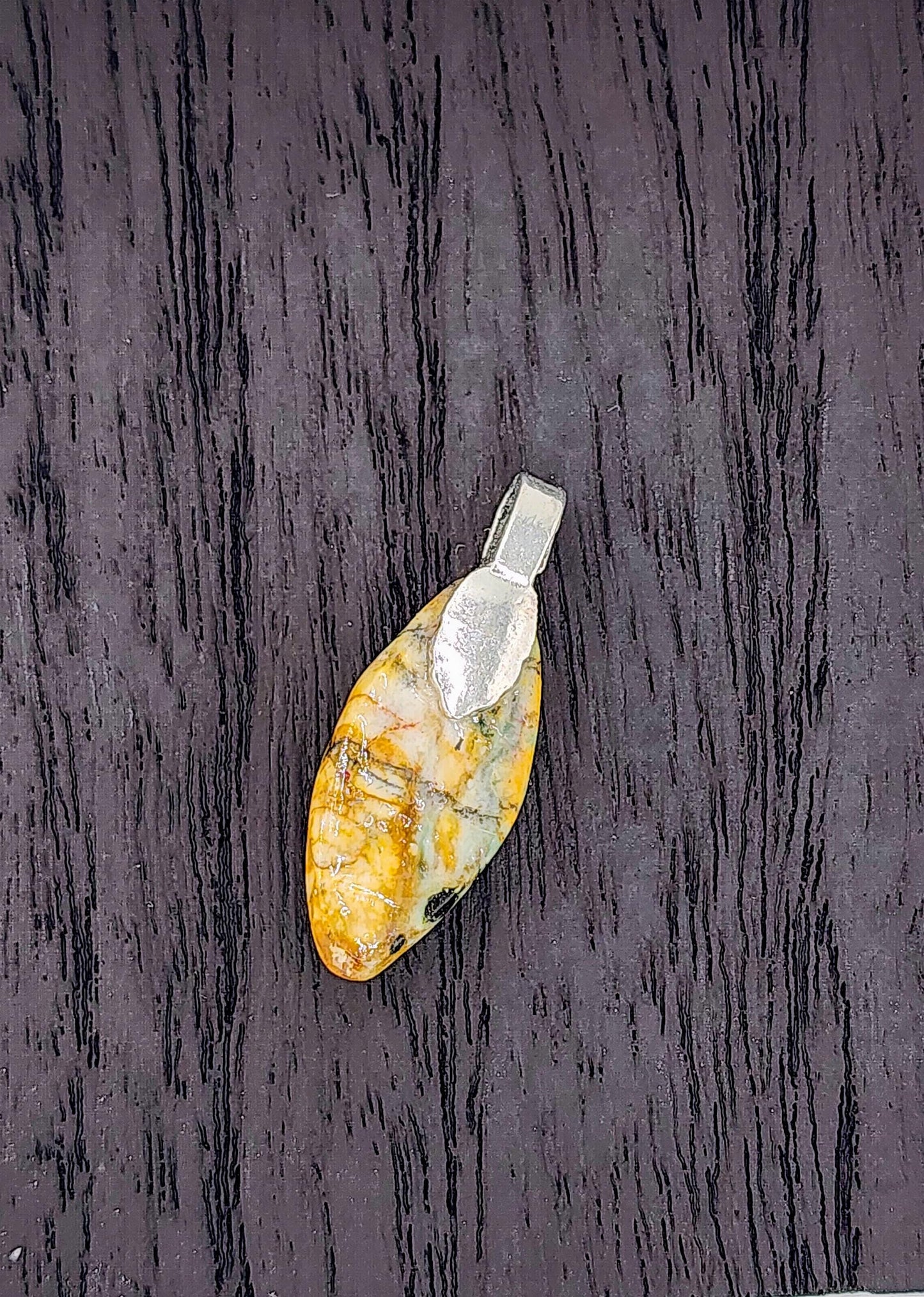 Hand-Polished Spotted Agate Pendant Necklace – Artisan Carved River Rock Jewelry Gift