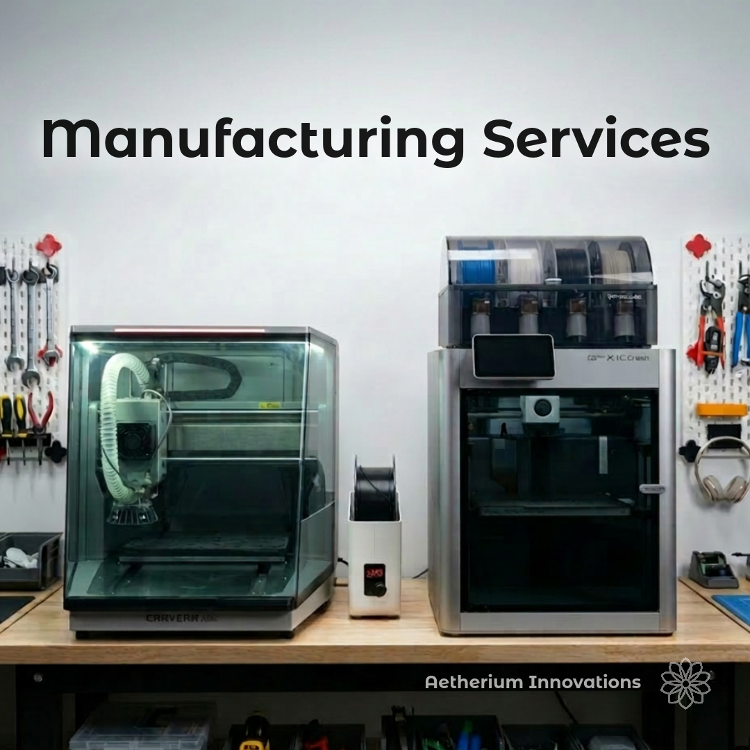 Aetherium custom manufacturing equipment and workshop services