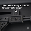 2020 mounting bracket installed on Super Pacific camper interior extrusion.