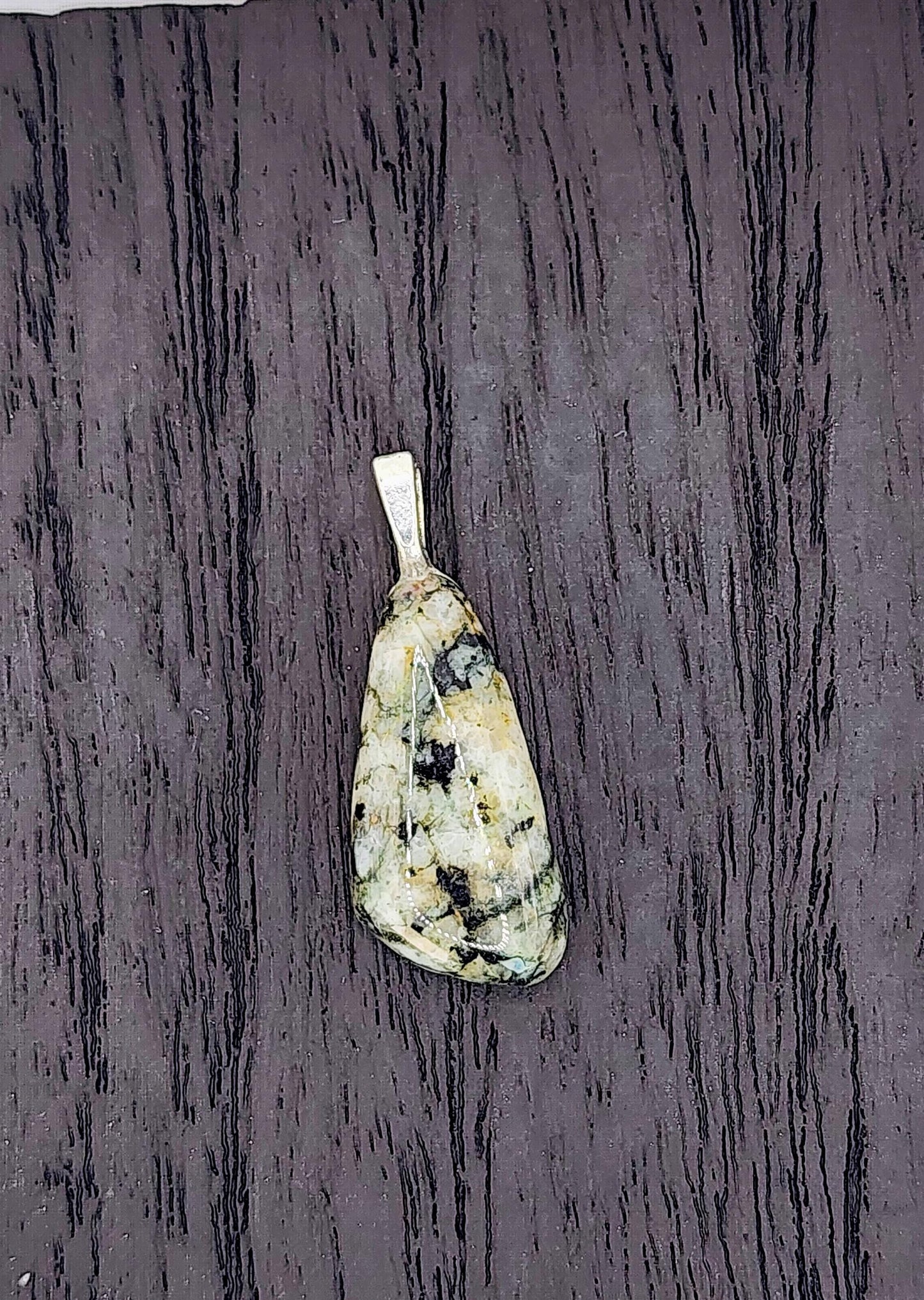 Hand-Polished Patterned Jasper Pendant Necklace – Artisan Carved River Rock Jewelry Gift