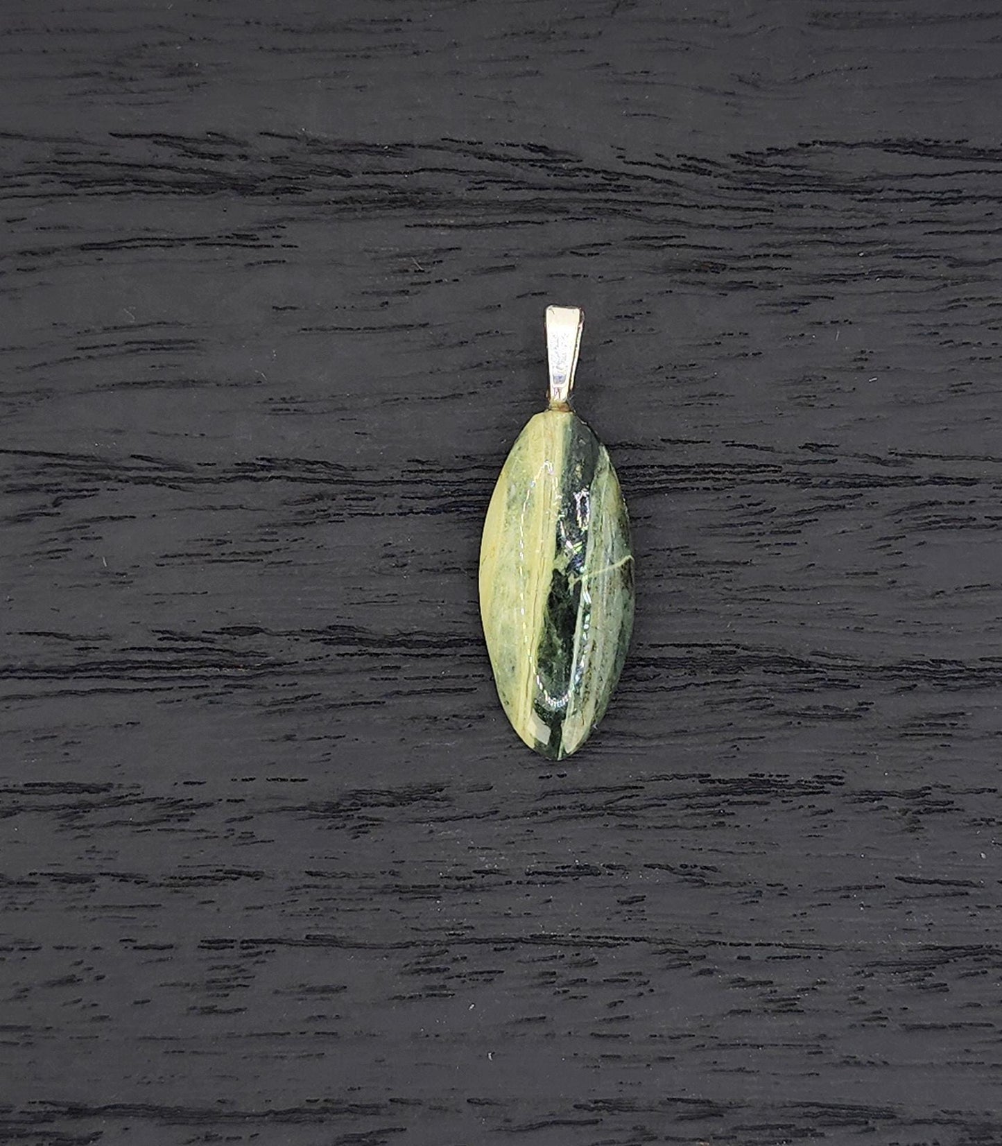 Hand-Polished Green Jasper Pendant Necklace – Banded Gemstone Artisan Jewelry Gift