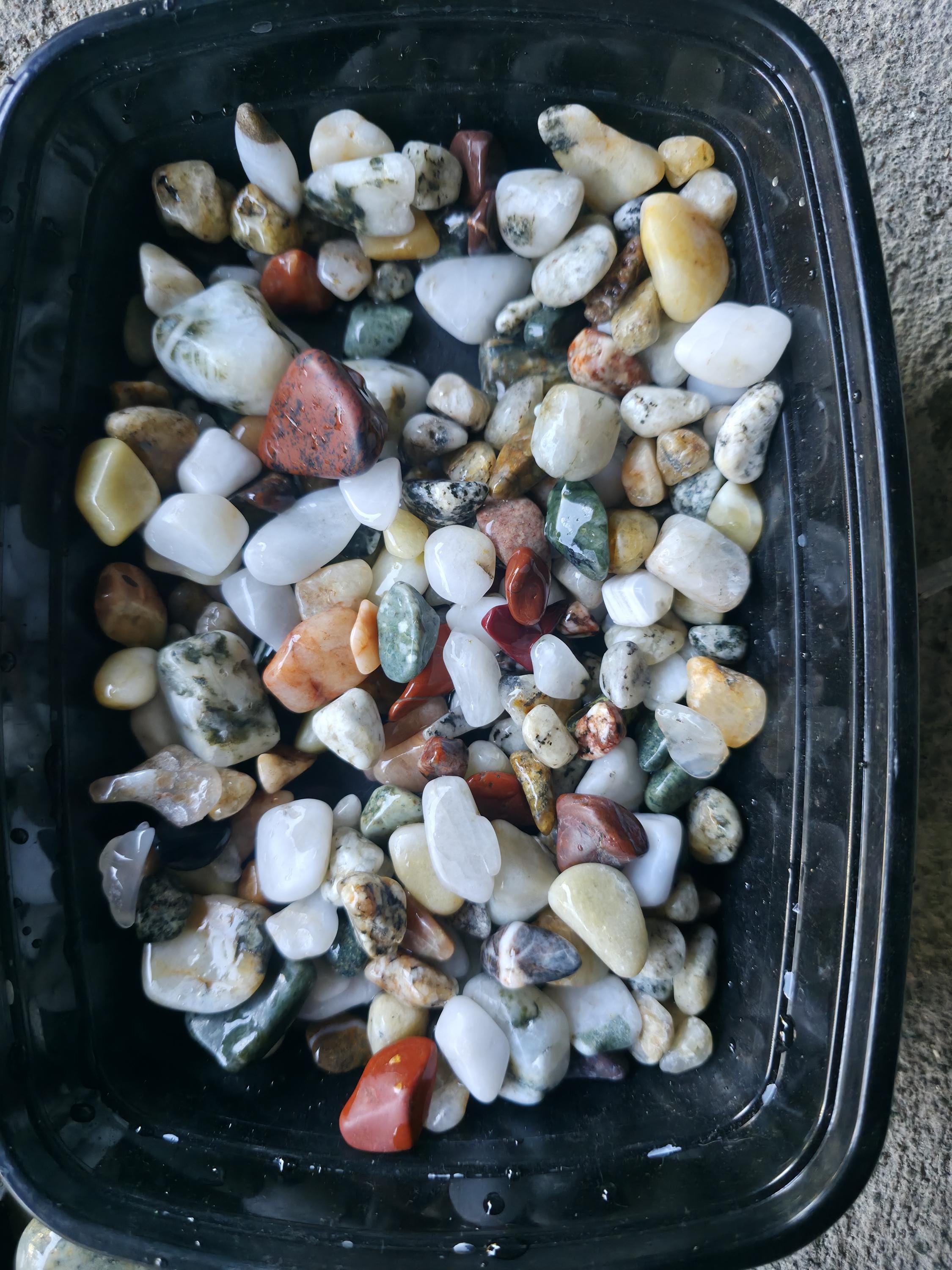 PNW Gemstone Mix: 12oz Pre-tumbled Cabochon Jewelry Rocks