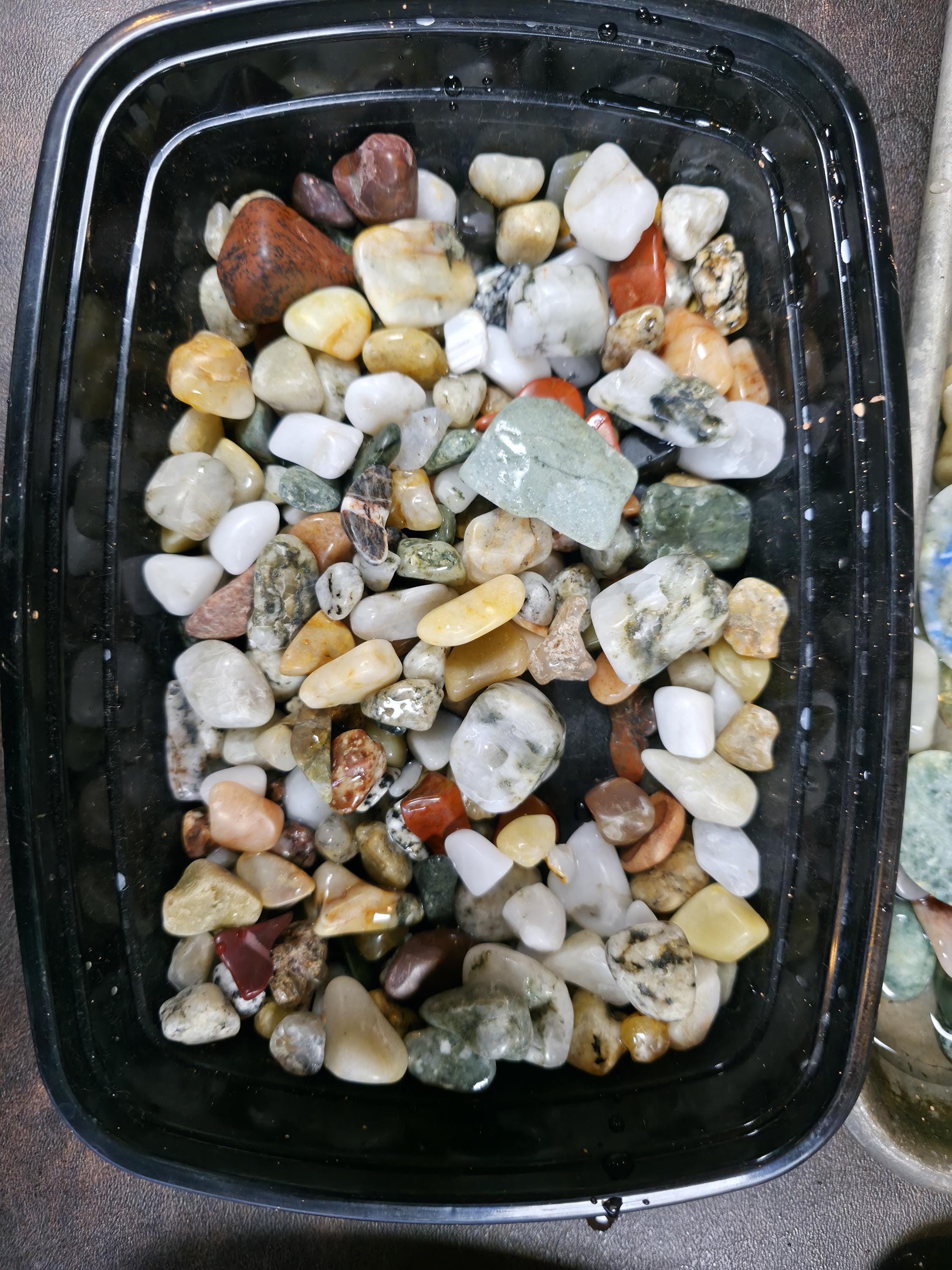 PNW Gemstone Mix: 12oz Pre-tumbled Cabochon Jewelry Rocks