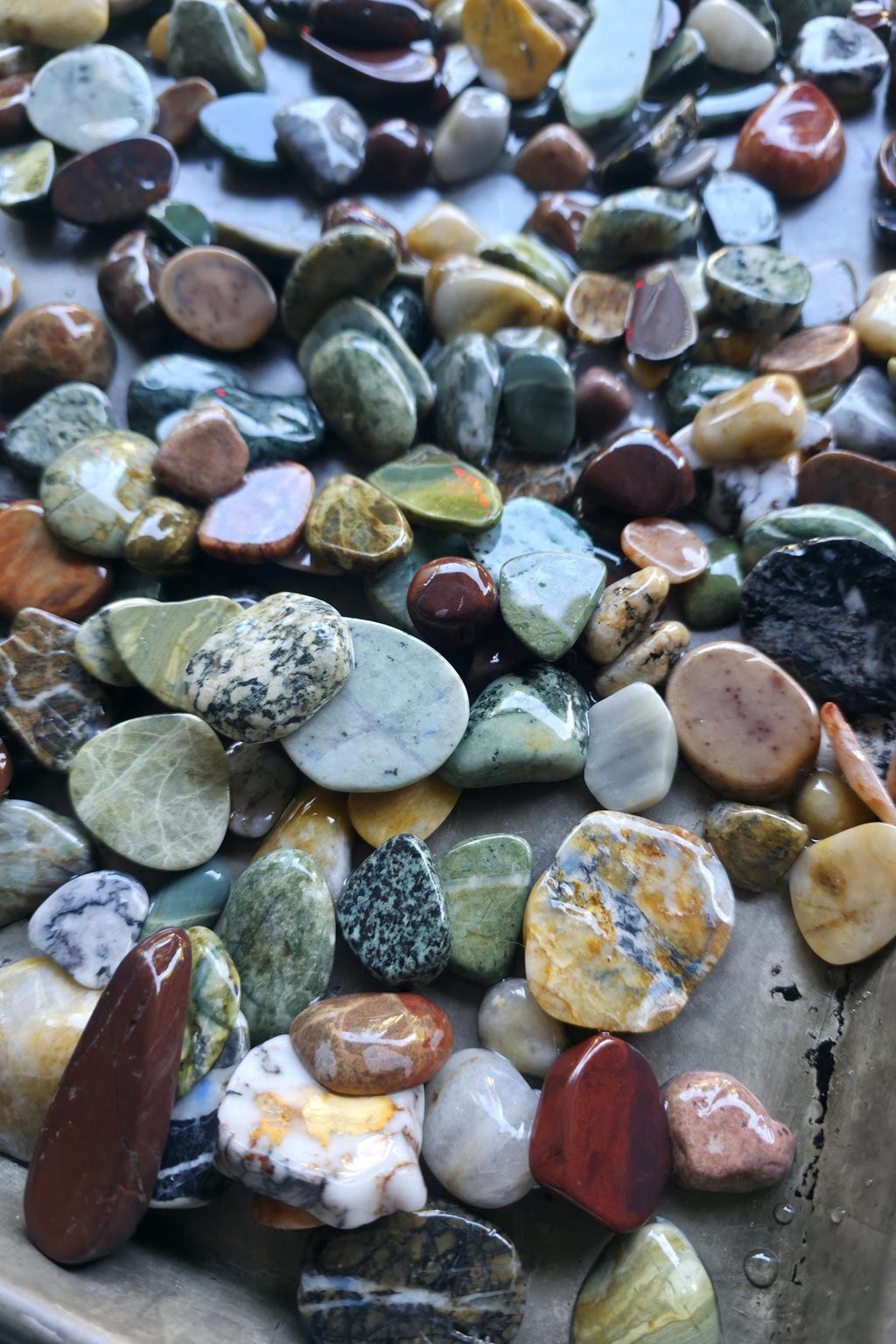 PNW Gemstone Mix: 12oz Pre-tumbled Cabochon Jewelry Rocks
