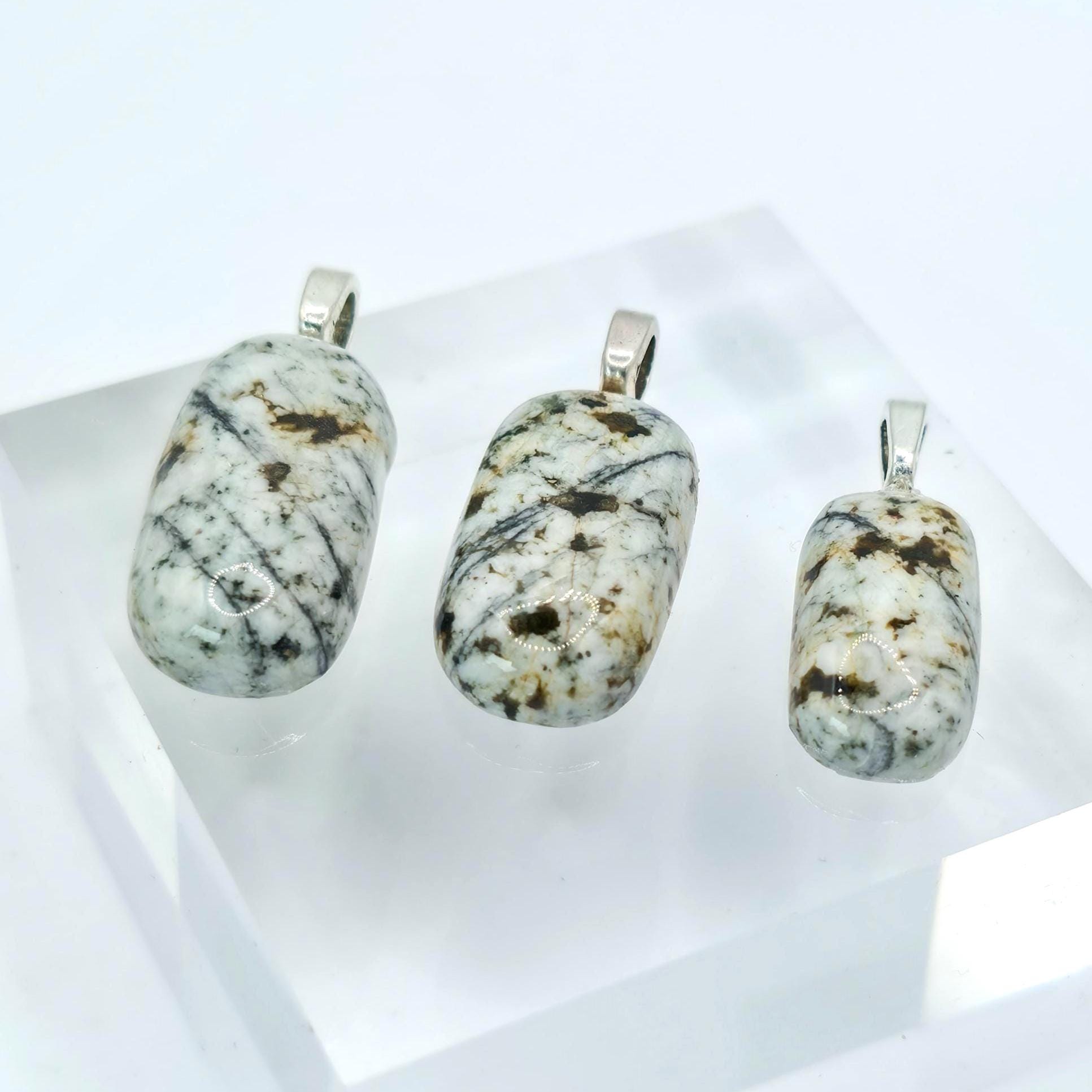 Cabochon Pendants: River Jasper - Rustic Pacific Northwest Jewelry