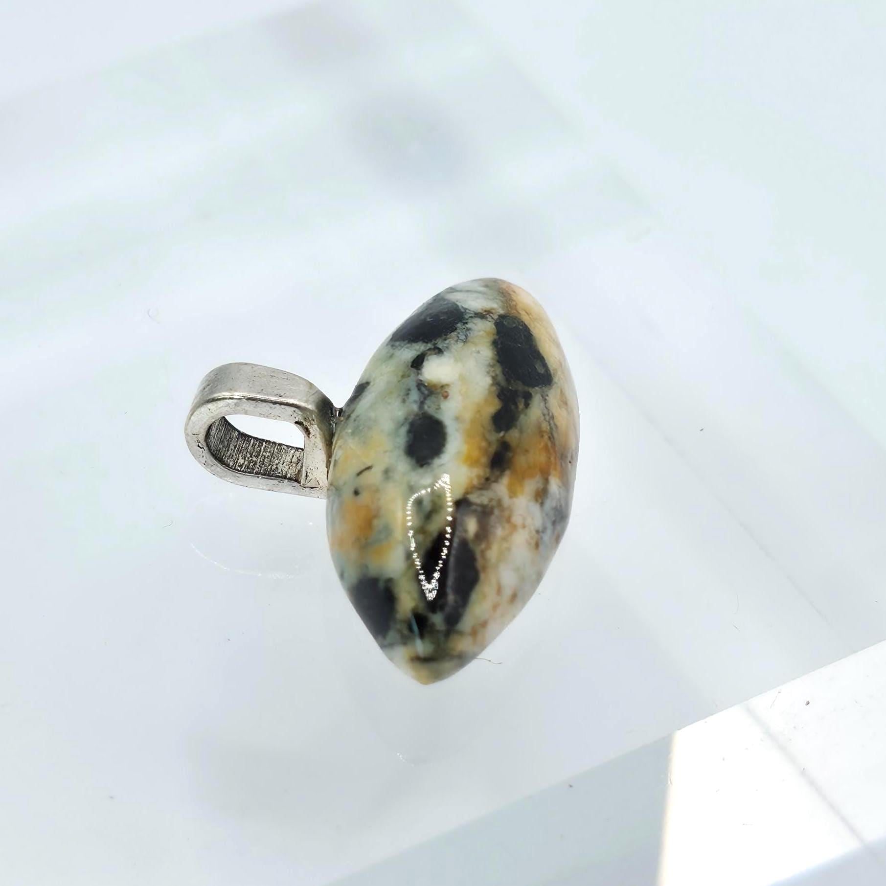 Cabochon Pendant: Exotic Jasper - Abstract Pacific Northwest Jewelry