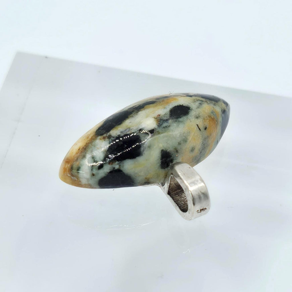 Cabochon Pendant: Exotic Jasper - Abstract Pacific Northwest Jewelry