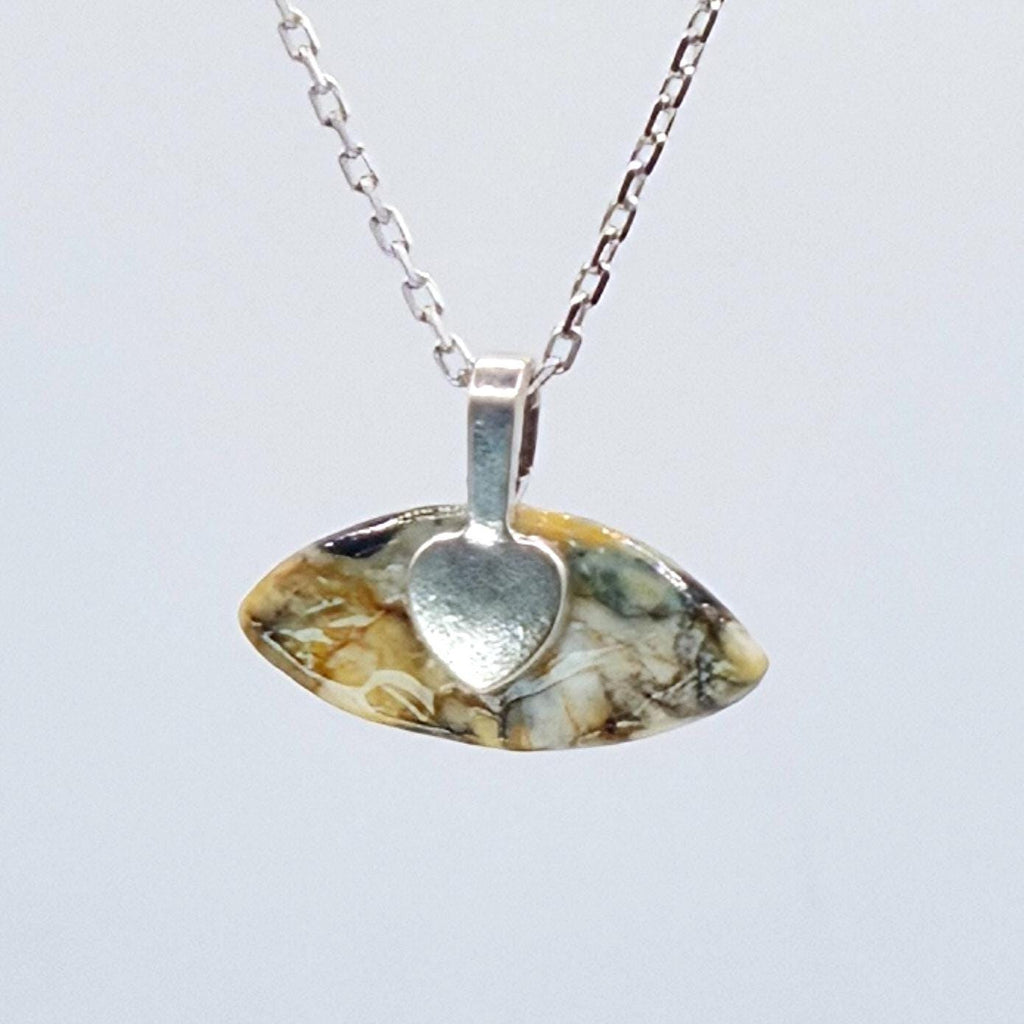 Cabochon Pendant: Exotic Jasper - Abstract Pacific Northwest Jewelry