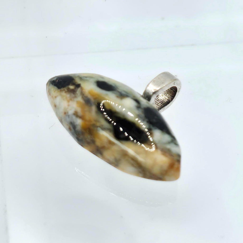 Cabochon Pendant: Exotic Jasper - Abstract Pacific Northwest Jewelry
