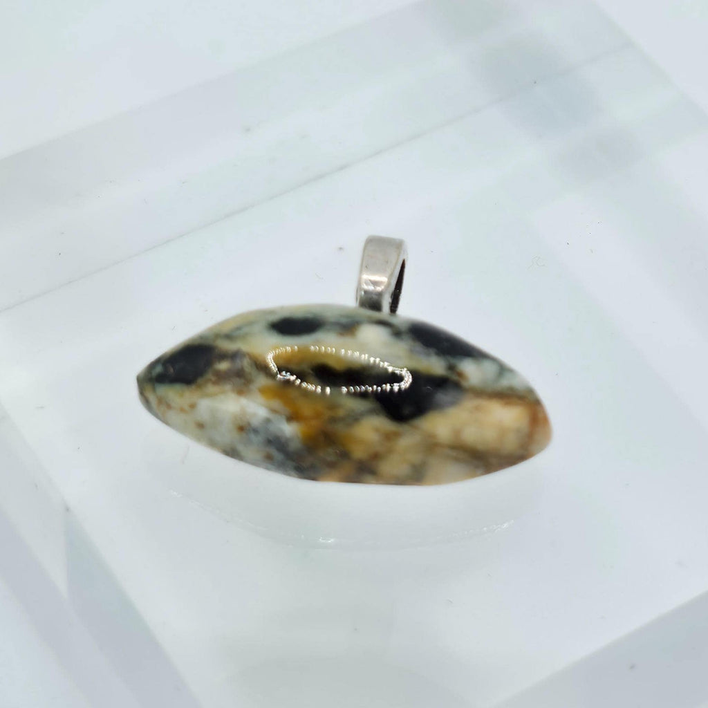Cabochon Pendant: Exotic Jasper - Abstract Pacific Northwest Jewelry