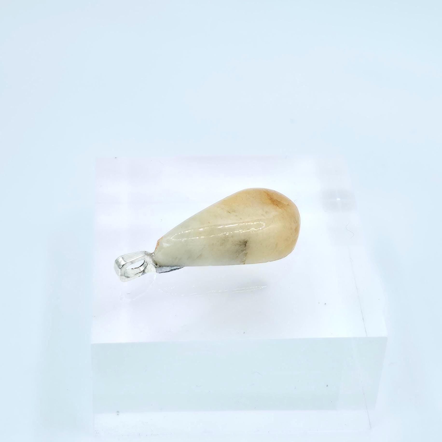Cabochon Pendant: Golden Quartz Crystal - Pacific Northwest Jewelry