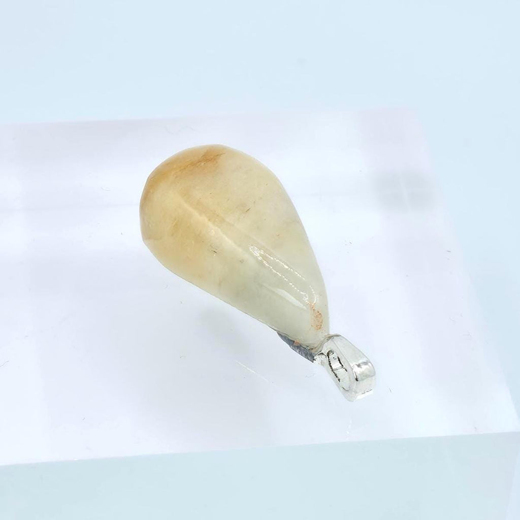 Cabochon Pendant: Golden Quartz Crystal - Pacific Northwest Jewelry