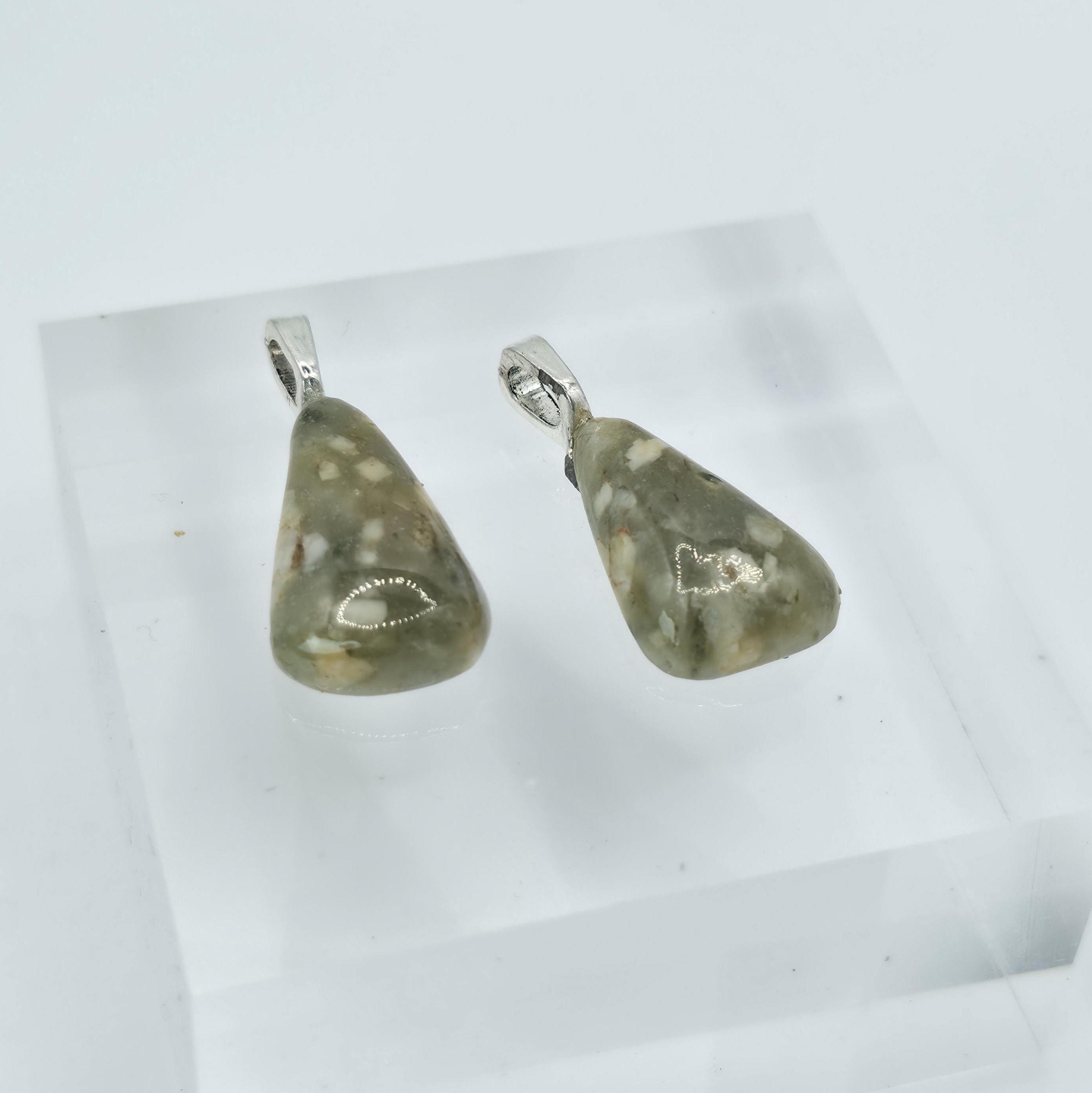 Cabochon Pendant Set: Sister Stones - Spotted Agate - Pacific Northwest Jewelry
