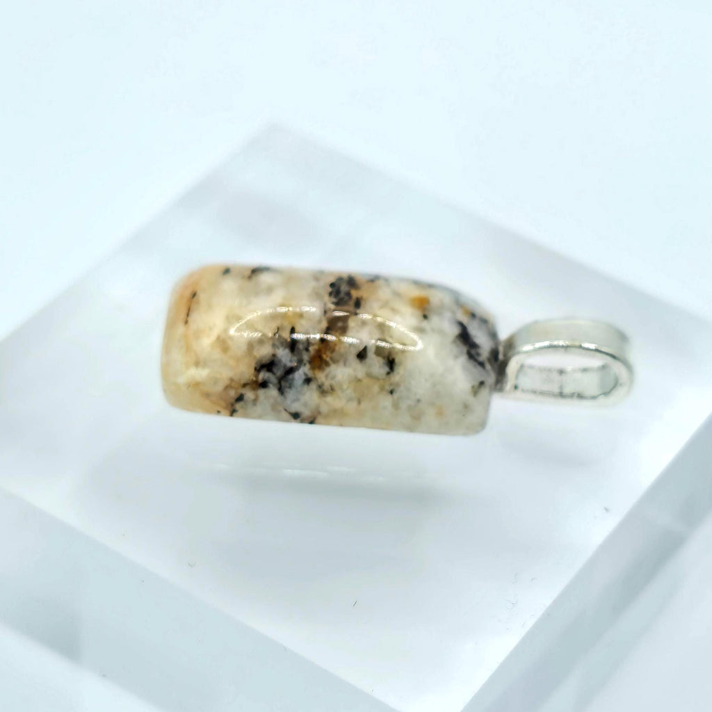 Cabochon Pendant: Dendritic Quartz Crystal - Pacific Northwest Jewelry