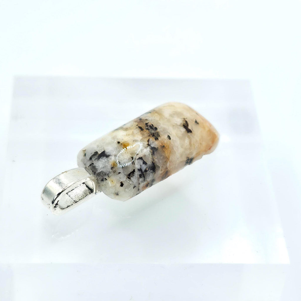 Cabochon Pendant: Dendritic Quartz Crystal - Pacific Northwest Jewelry
