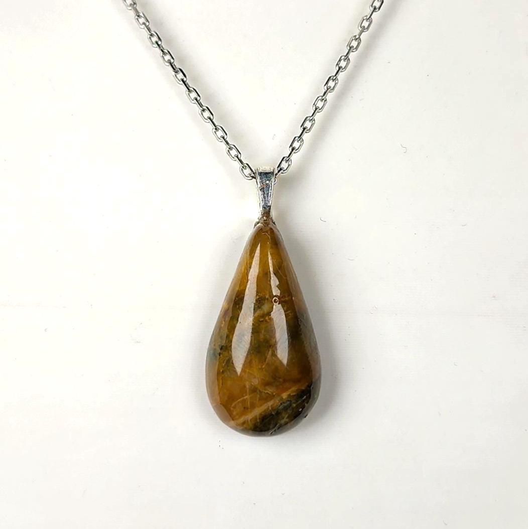 Cabochon Pendant: Banded Jasper - Pacific Northwest Jewelry