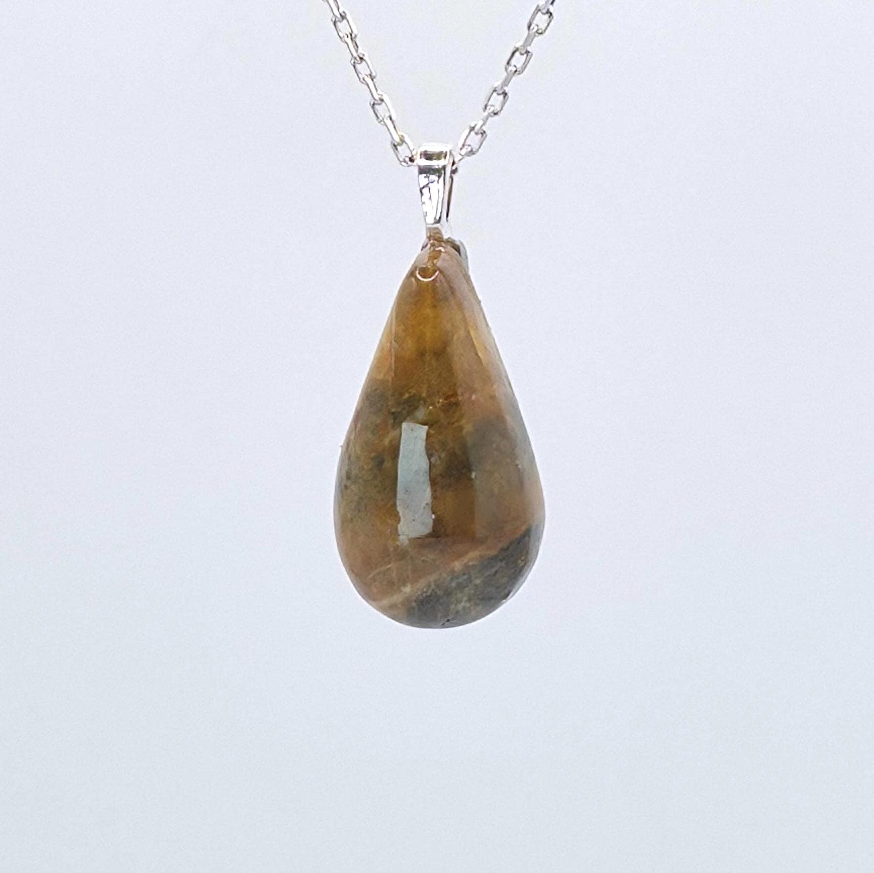 Cabochon Pendant: Banded Jasper - Pacific Northwest Jewelry