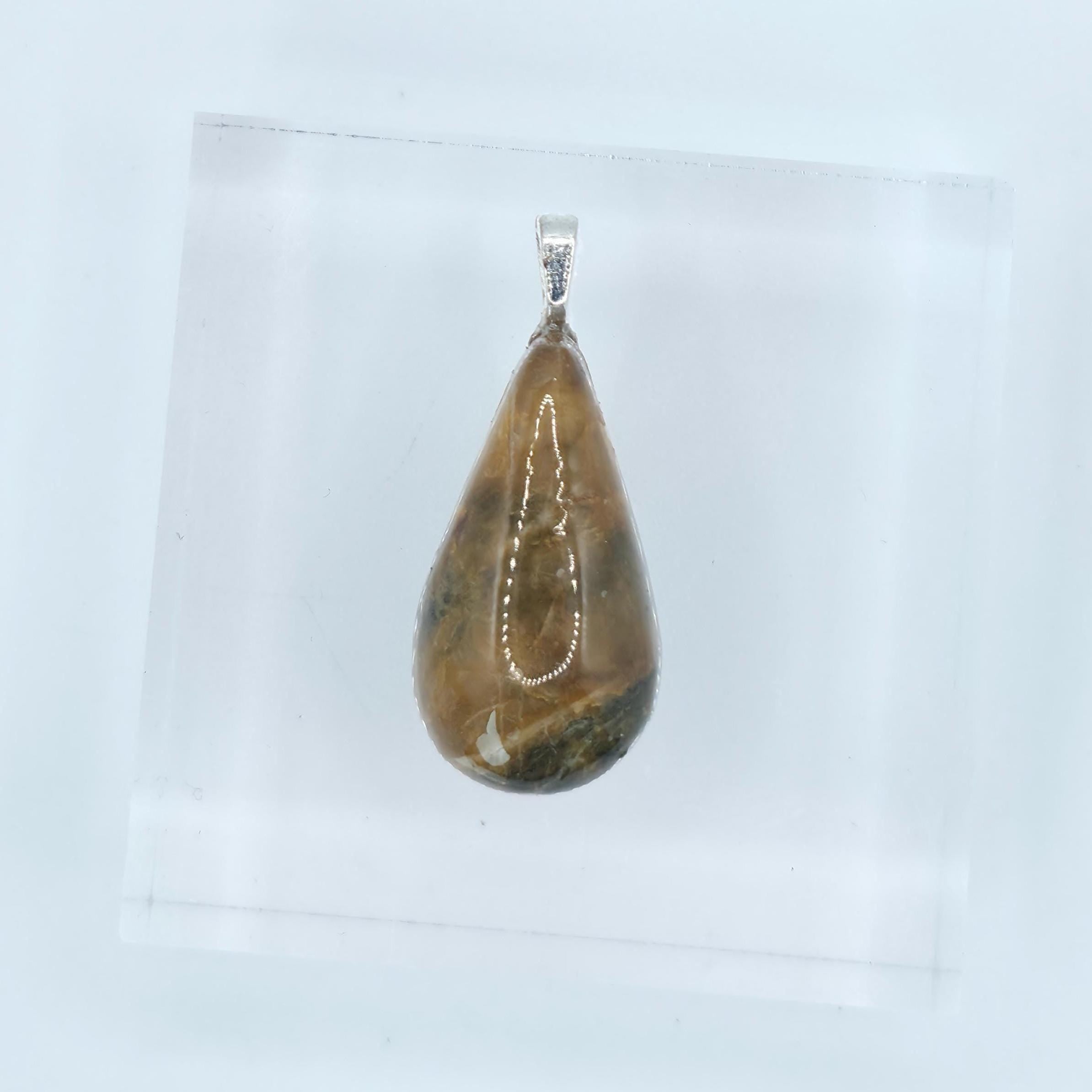 Cabochon Pendant: Banded Jasper - Pacific Northwest Jewelry