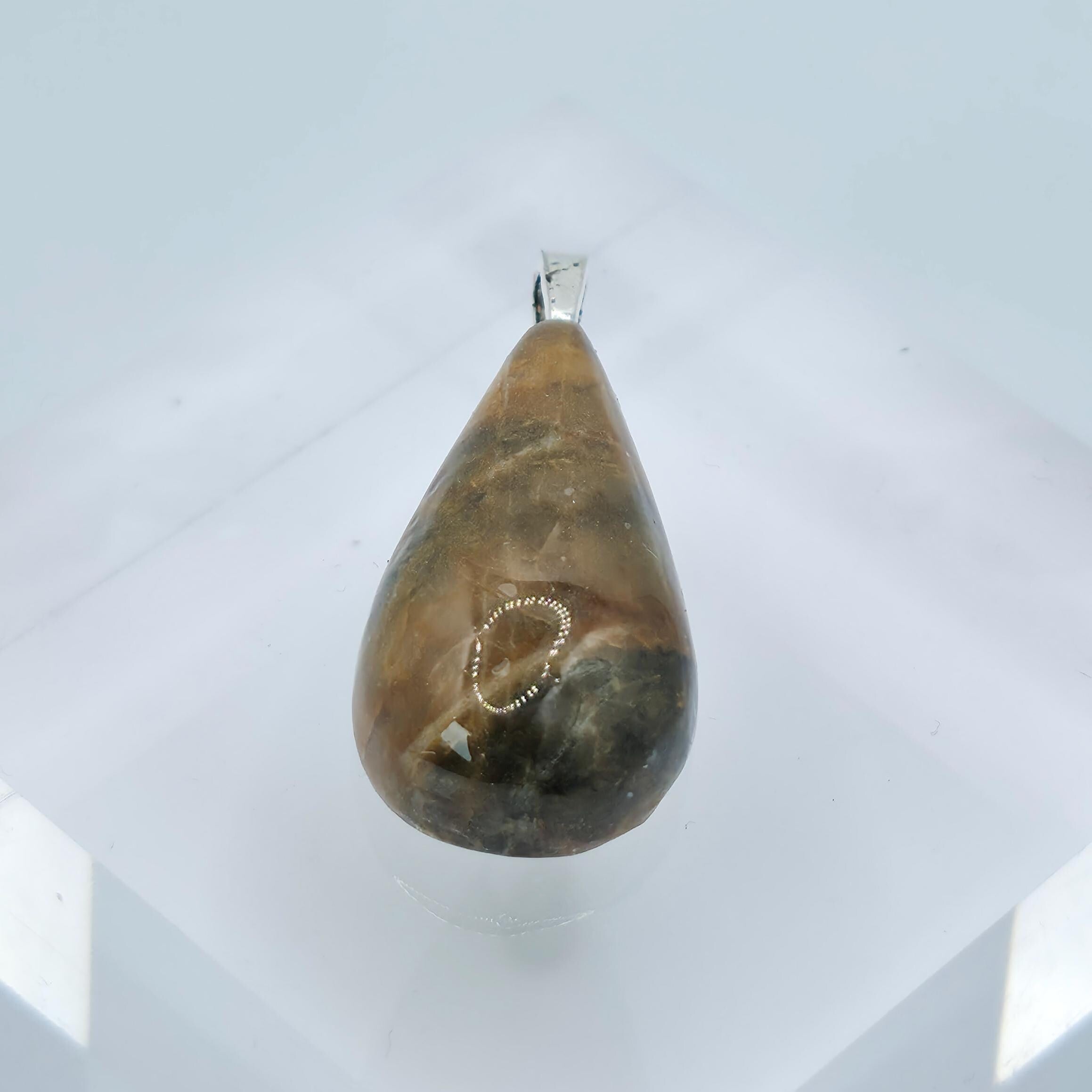Cabochon Pendant: Banded Jasper - Pacific Northwest Jewelry