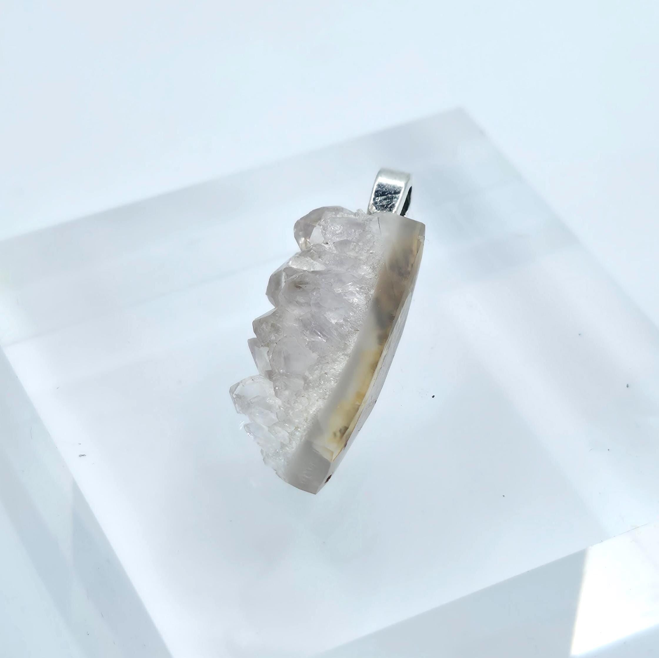 Crystal Pendant: Drusy Quartz - Pacific Northwest Jewelry