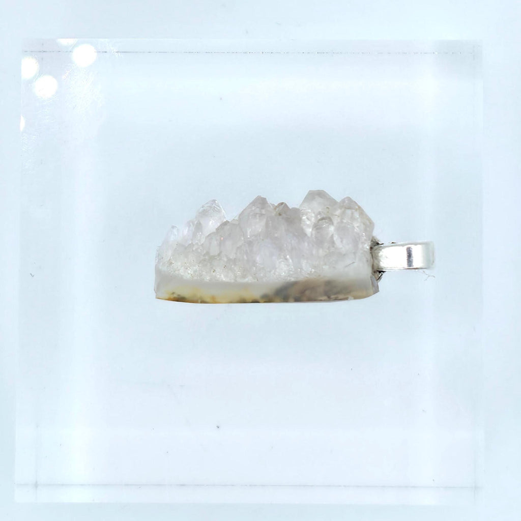 Crystal Pendant: Drusy Quartz - Pacific Northwest Jewelry