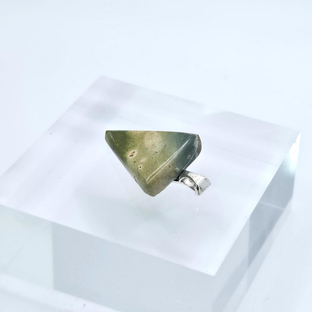 Cabochon Pendant | Carved Glacial Stone - Pacific Northwest Jewelry