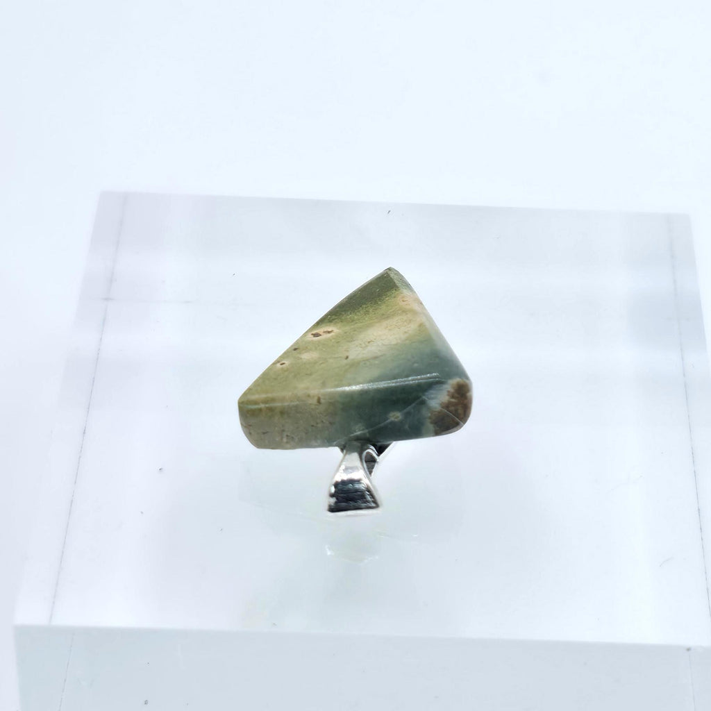 Cabochon Pendant: Carved Glacial Stone - Pacific Northwest Jewelry
