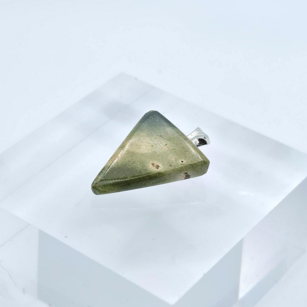 Cabochon Pendant: Carved Glacial Stone - Pacific Northwest Jewelry