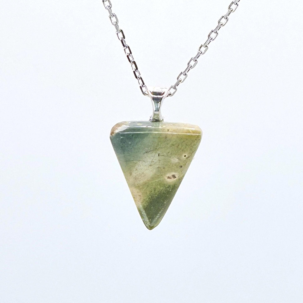 Cabochon Pendant: Carved Glacial Stone - Pacific Northwest Jewelry — alternate view 9