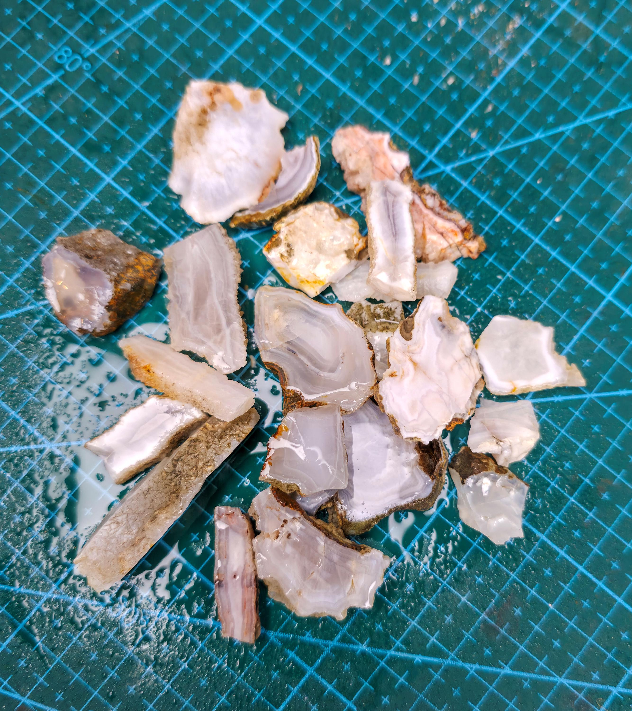 Agate Lapidary Slab Parcel: Washington Agate for Cabochon Jewelry Making