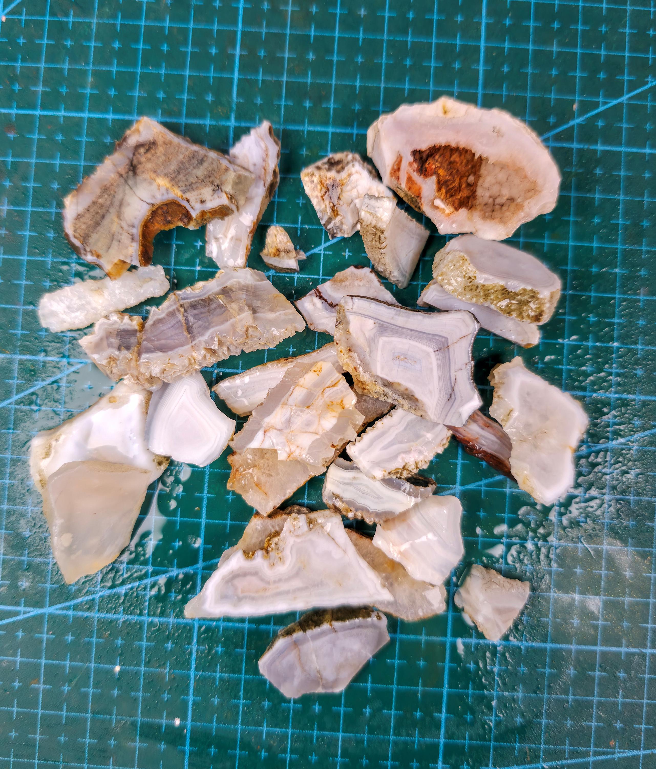 Agate Lapidary Slab Parcel: Washington Agate for Cabochon Jewelry Making