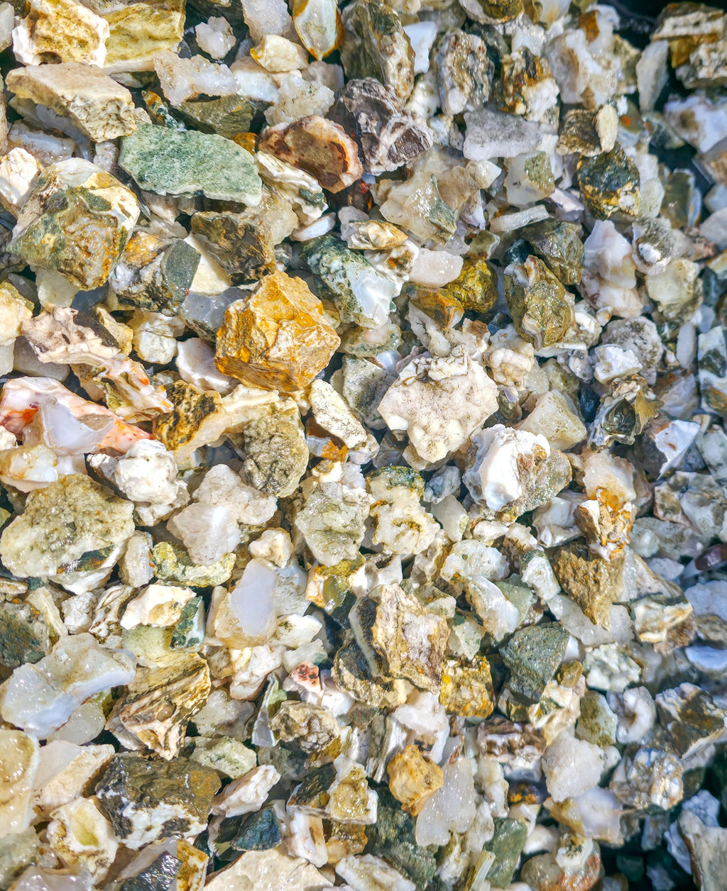 Assorted Crystal & Agate Pieces: 12oz Bundle - Lapidary Float - PNW Box of Rocks