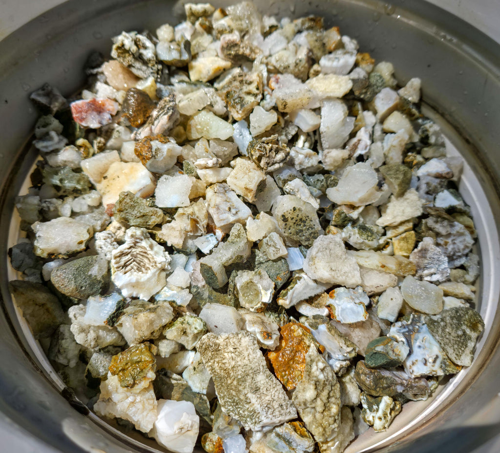 Assorted Crystal & Agate Pieces: 12oz Bundle - Lapidary Float - PNW Box of Rocks