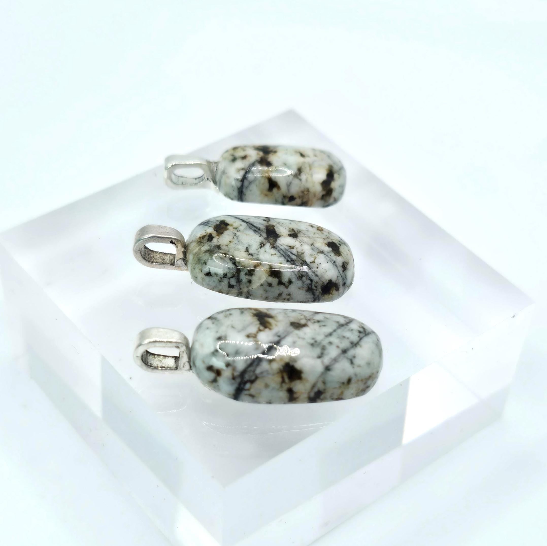 Cabochon Pendants: River Jasper - Rustic Pacific Northwest Jewelry