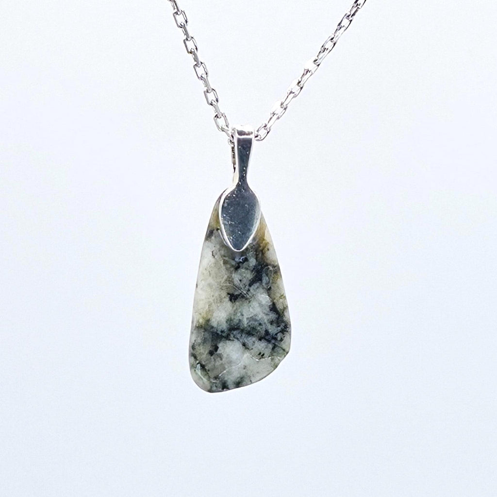 Cabochon Pendant: Dalmatian Jasper - Pacific Northwest Jewelry