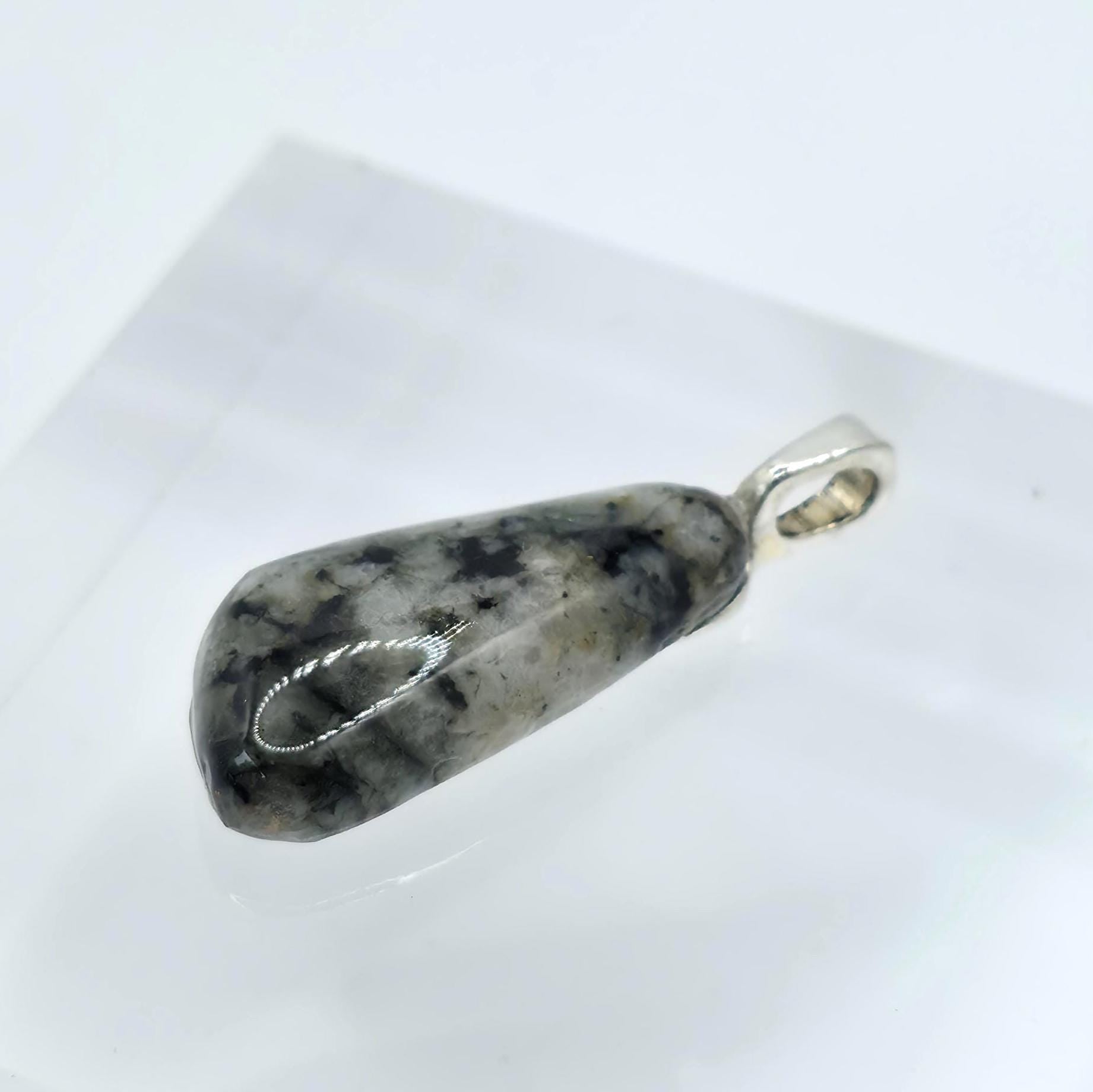 Cabochon Pendant: Dalmatian Jasper - Pacific Northwest Jewelry