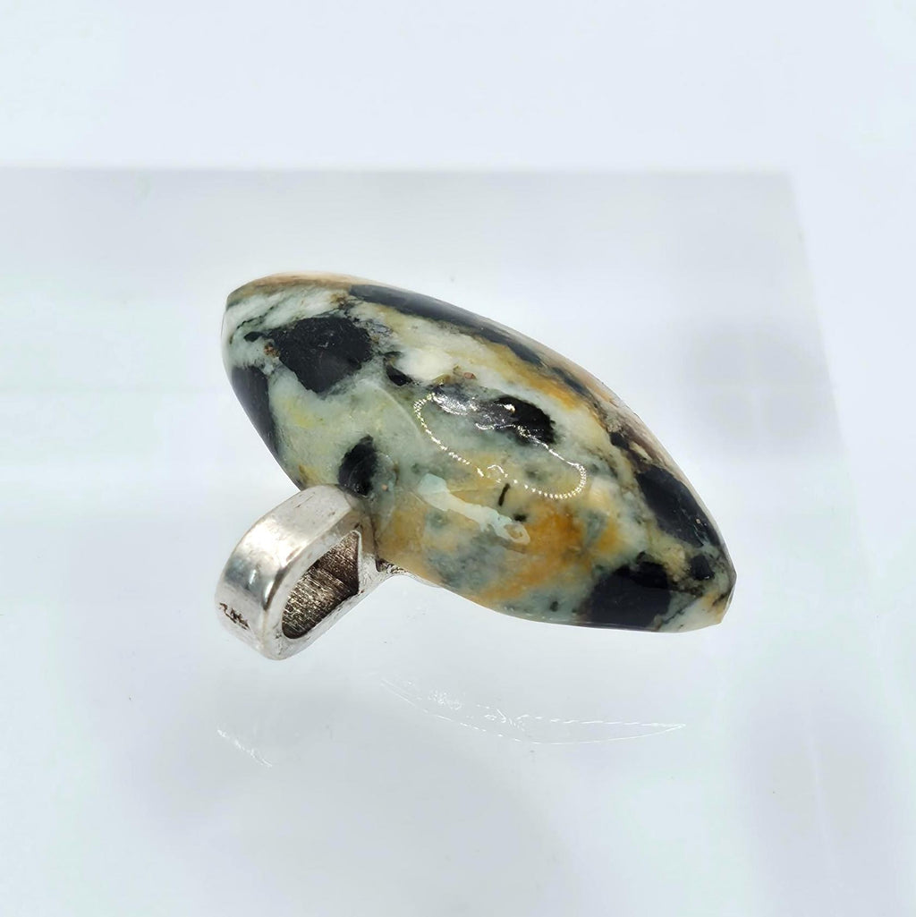 Cabochon Pendant: Exotic Jasper - Abstract Pacific Northwest Jewelry
