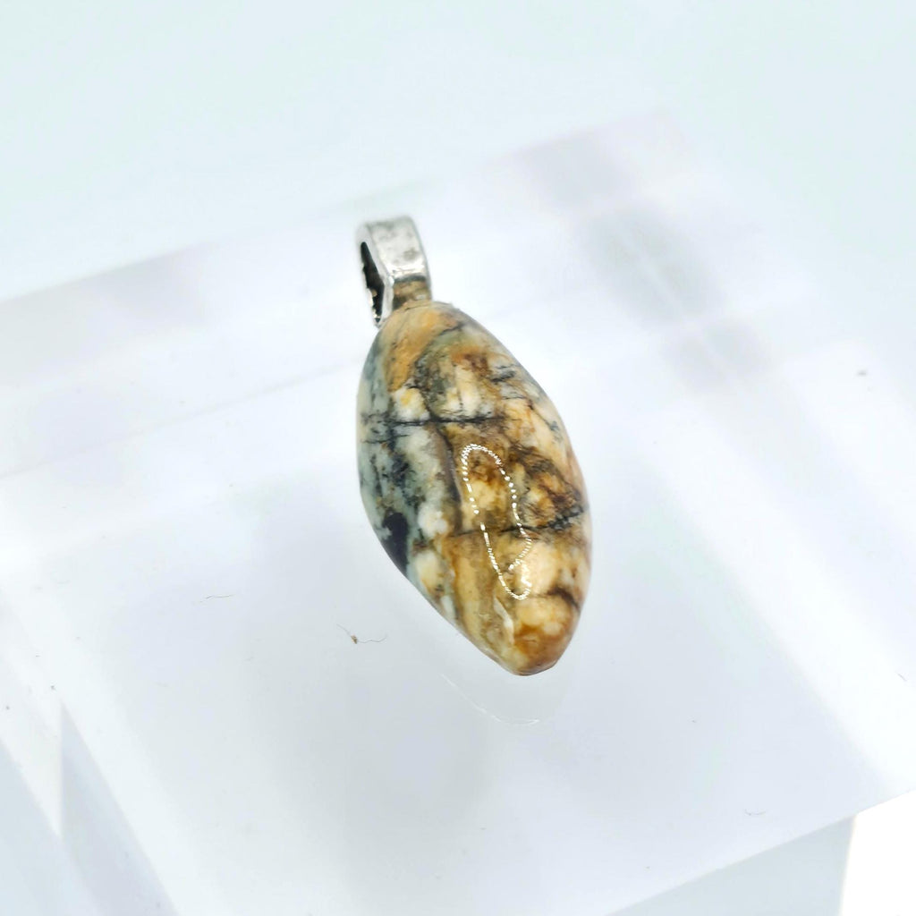 Cabochon Pendant: Patterned Agate - Pacific Northwest Jewelry