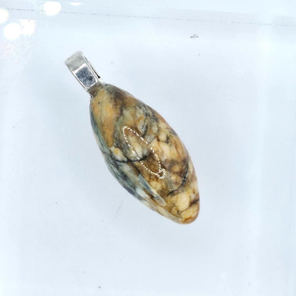 Cabochon Pendant: Patterned Agate - Pacific Northwest Jewelry