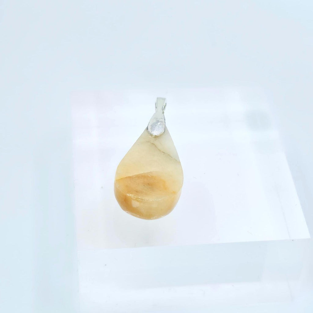 Cabochon Pendant: Golden Quartz Crystal - Pacific Northwest Jewelry