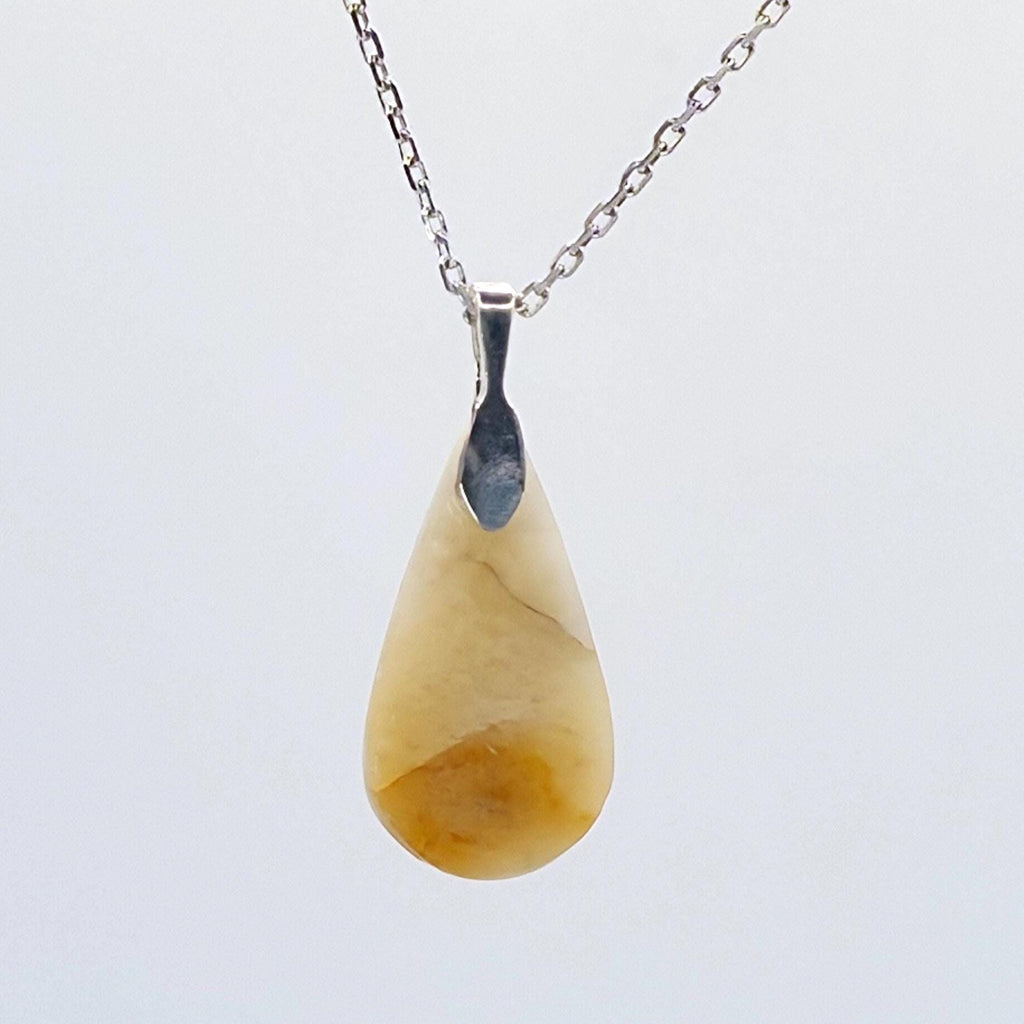 Cabochon Pendant: Golden Quartz Crystal - Pacific Northwest Jewelry