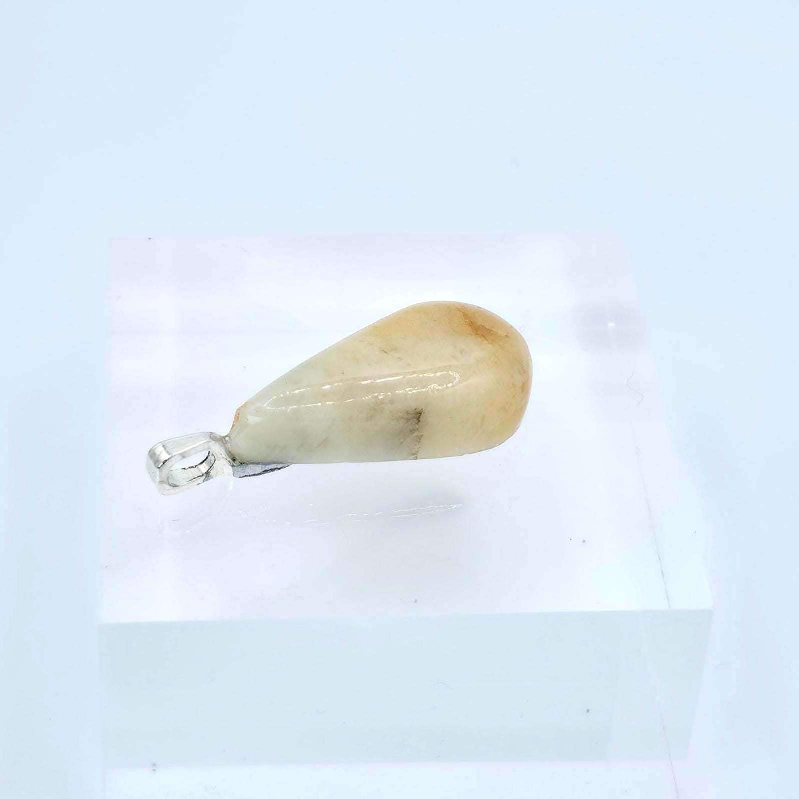 Cabochon Pendant: Golden Quartz Crystal - Pacific Northwest Jewelry