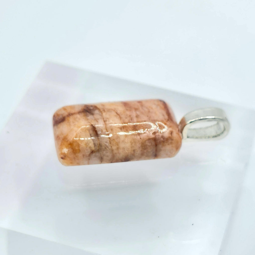 Cabochon Pendant: Adventurine Quartz Crystal - Pacific Northwest Jewelry
