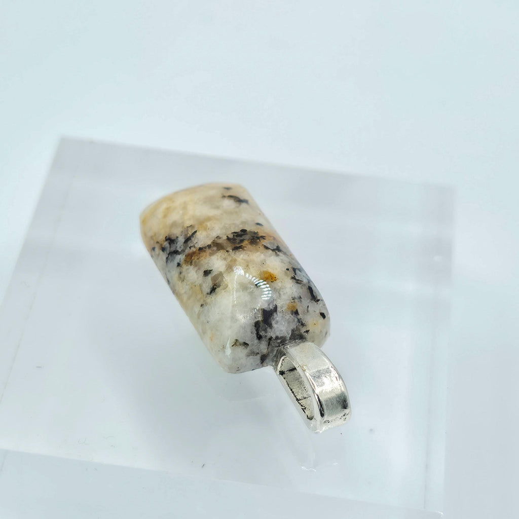 Cabochon Pendant: Dendritic Quartz Crystal - Pacific Northwest Jewelry