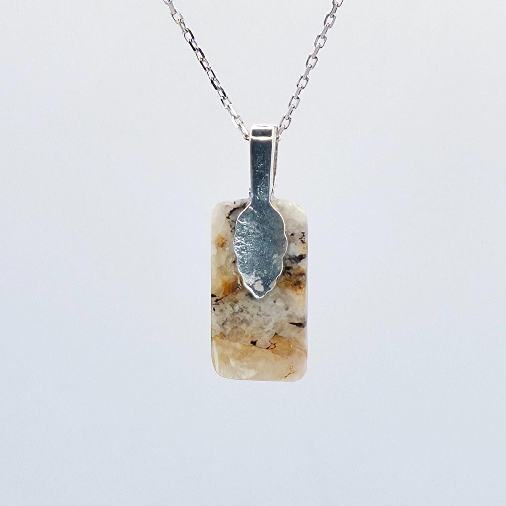 Cabochon Pendant: Dendritic Quartz Crystal - Pacific Northwest Jewelry — alternate view 9