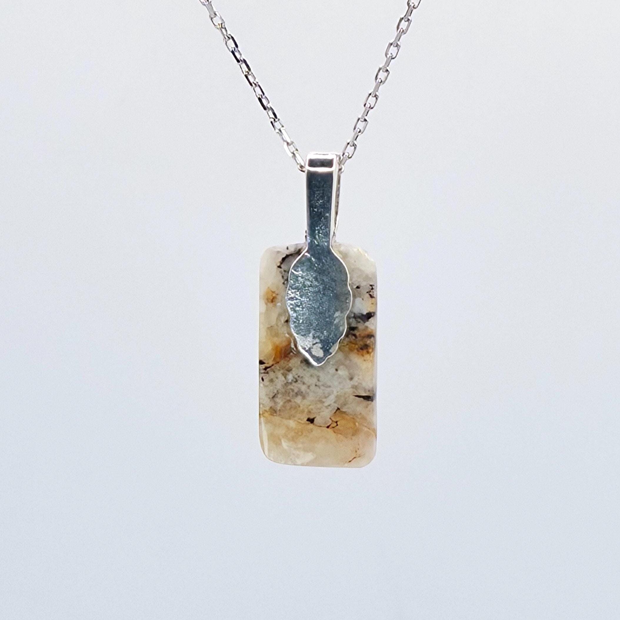 Cabochon Pendant: Dendritic Quartz Crystal - Pacific Northwest Jewelry — alternate view 9