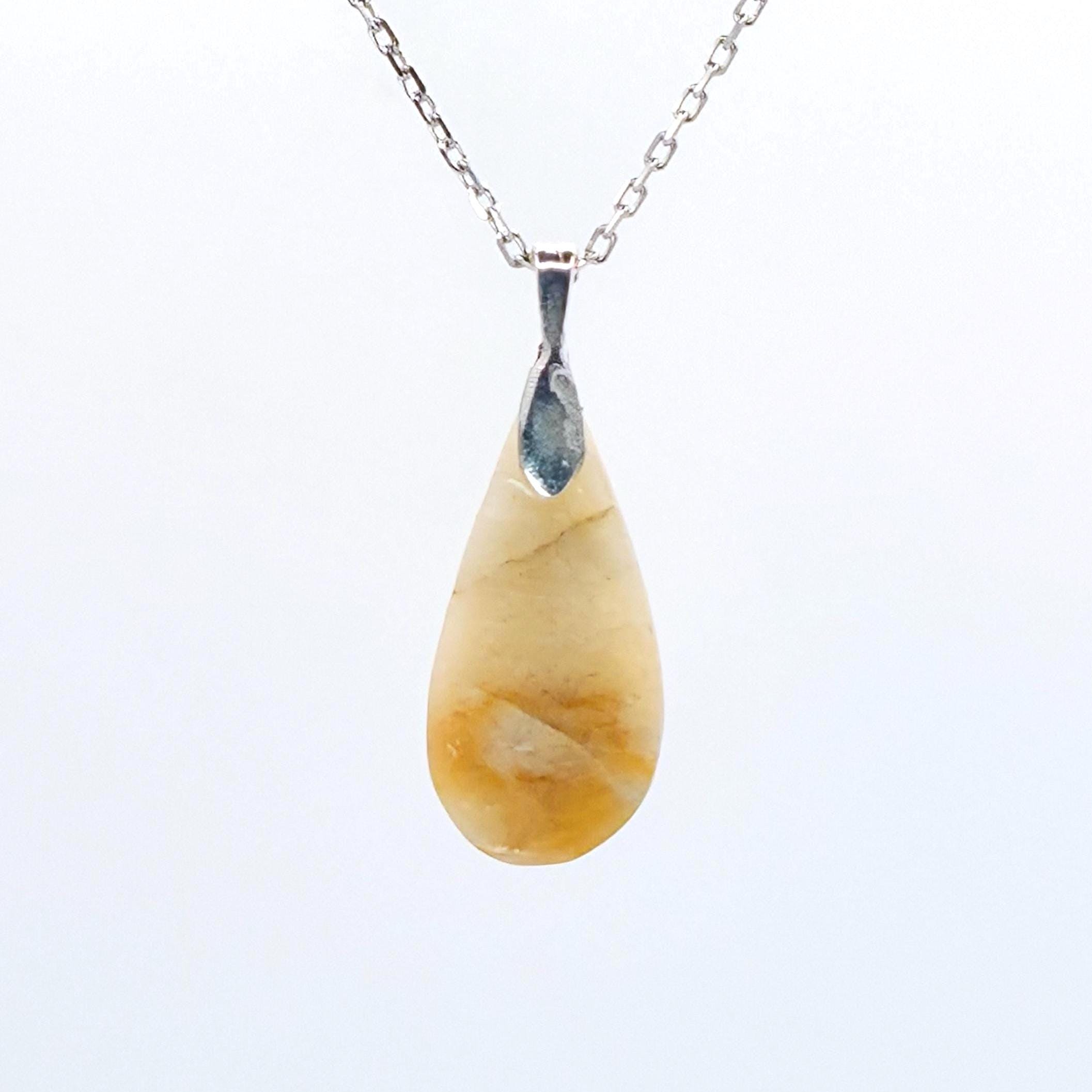 Cabochon Pendant: Golden Quartz Crystal - Pacific Northwest Jewelry — alternate view 10