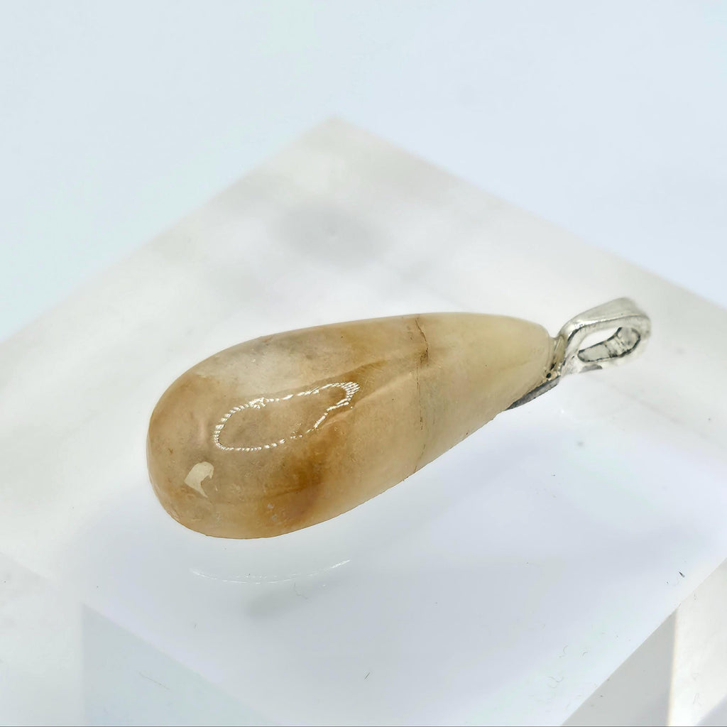 Cabochon Pendant: Golden Quartz Crystal - Pacific Northwest Jewelry — alternate view 6