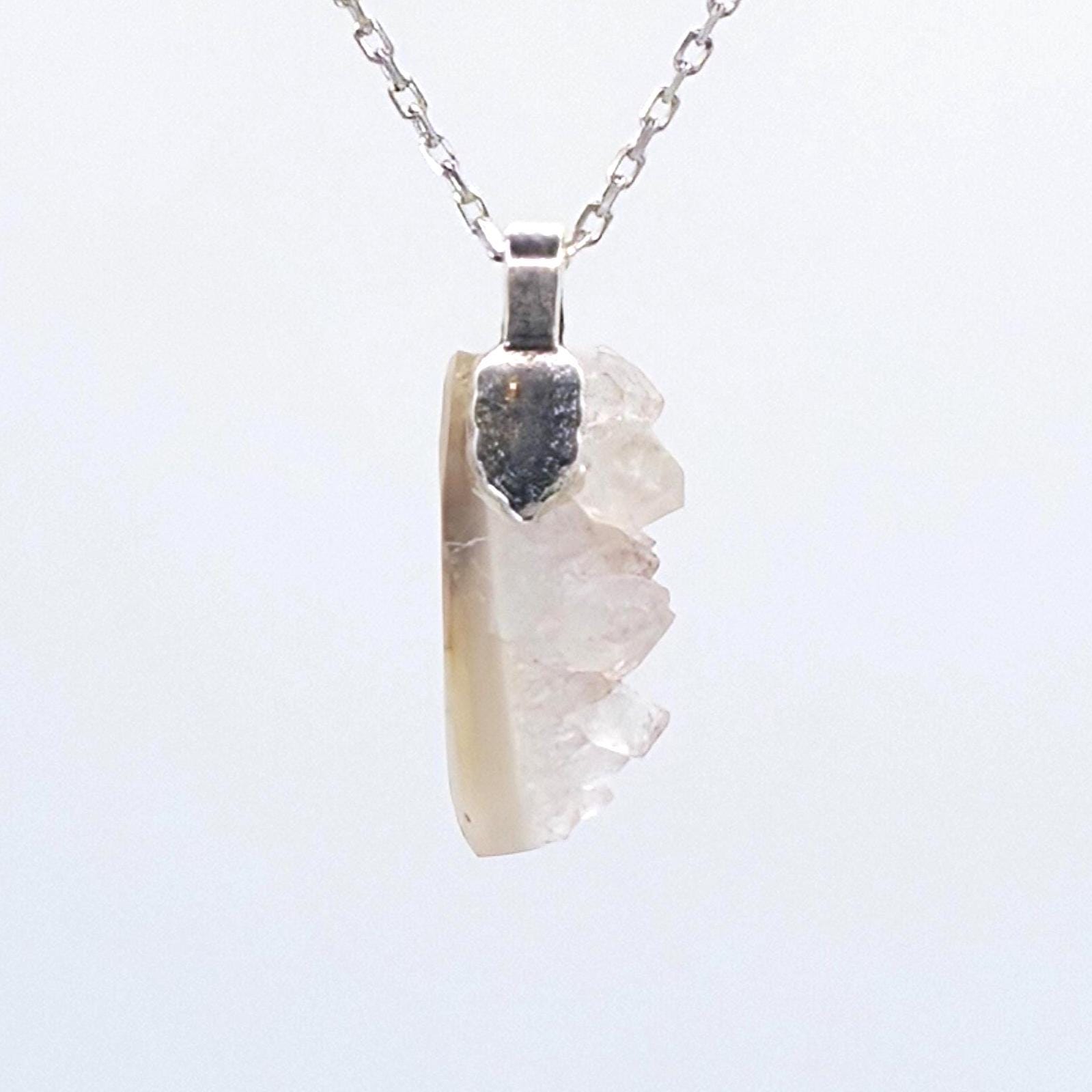 Crystal Pendant: Drusy Quartz - Pacific Northwest Jewelry