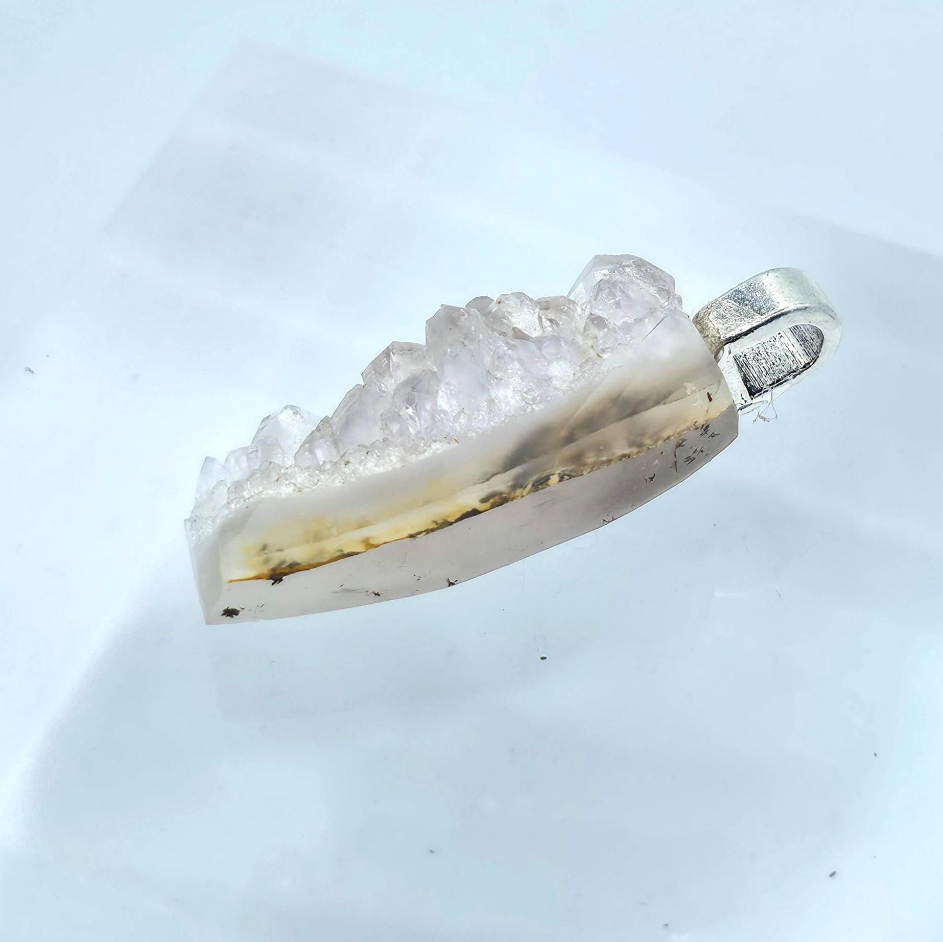 Crystal Pendant: Drusy Quartz - Pacific Northwest Jewelry